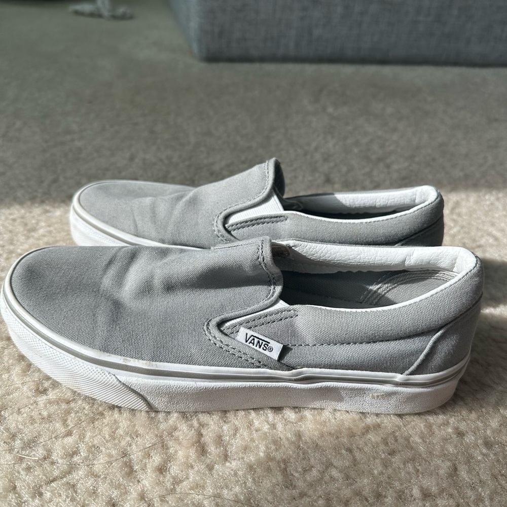 Vans Classic Gray Slip-Ons